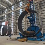 Gia công uốn lốc cuốn cuộn sắt thép tấm thành ống