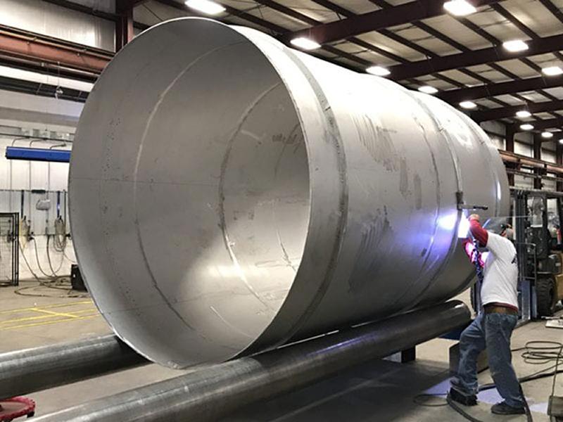 Gia công hàn ống thép sau cuốn tại Sắt Thép Mạnh Tiến Phát
