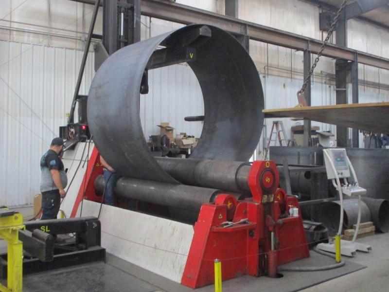 Gia công cuốn lốc thép tấm thành ống tròn tại Sắt Thép Mạnh Tiến Phát