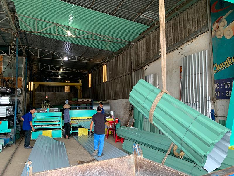 Gia công cắt tôn 9 sóng theo yêu cầu