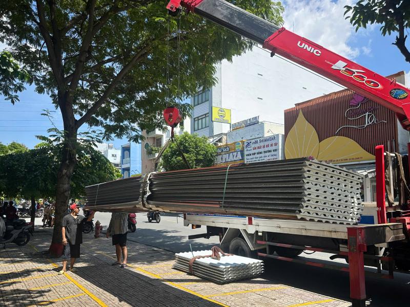 Giao tôn PU Đông Á cho công trình trường học tại đường Độc Lập, Tân Phú