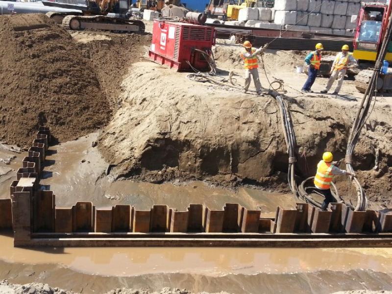 Ứng dụng cừ thép larsen trong thi công cầu đường