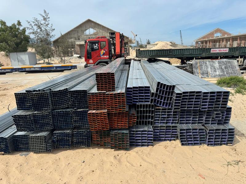 Giao thép hộp hòa phát + thép V tại Ninh Thuận (5)